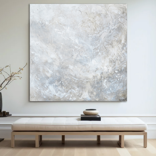 New Original COastal Abstract Painting Collection, Neutral Minimalist Gallery Wall Art, Elegant interior design home decor canvas paintings by California Artist, Christine Bell