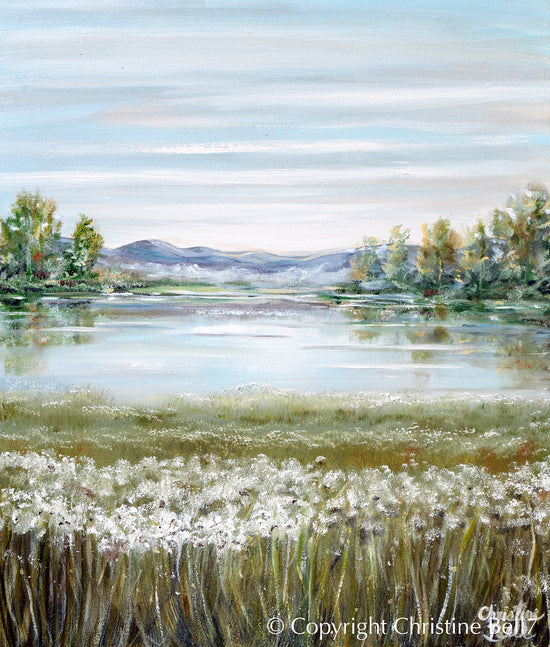 "A Place for Us" GICLÉE PRINT Landscape, Meadow, Lake