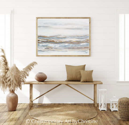 "Salt of the Earth" Giclee Print Canvas Neutral Abstract