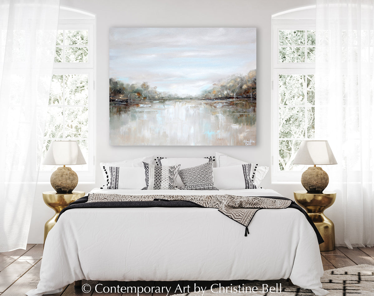 ORIGINAL Abstract Landscape Oil Painting Trees Modern Fine Art