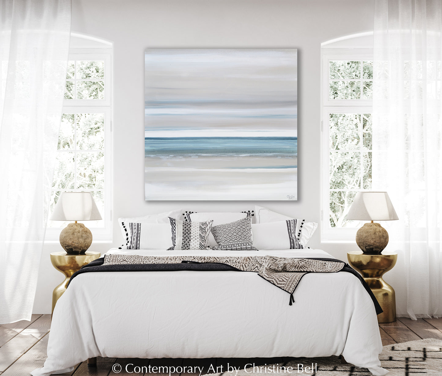 "Marine Layer" GICLEE PRINT Coastal Abstract Painting