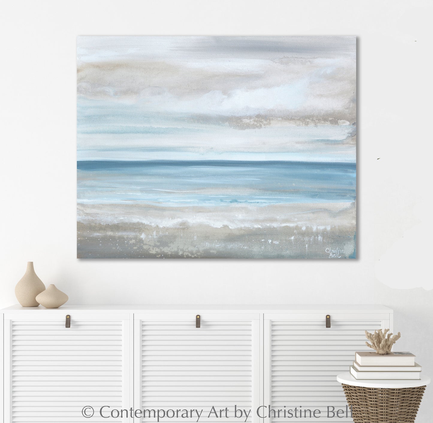 "Sea Salt" GICLÉE PRINT, Coastal Abstract Seascape Painting