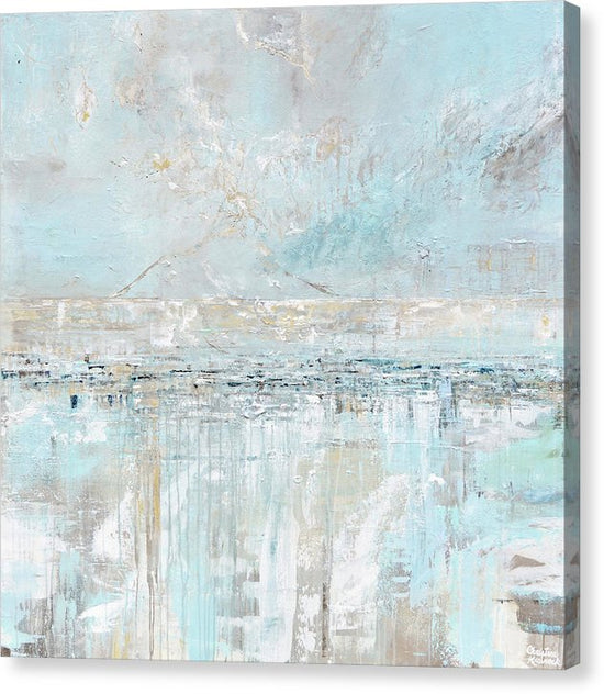 "Sea Breeze" Giclée Print Light Blue Coastal Abstract Painting