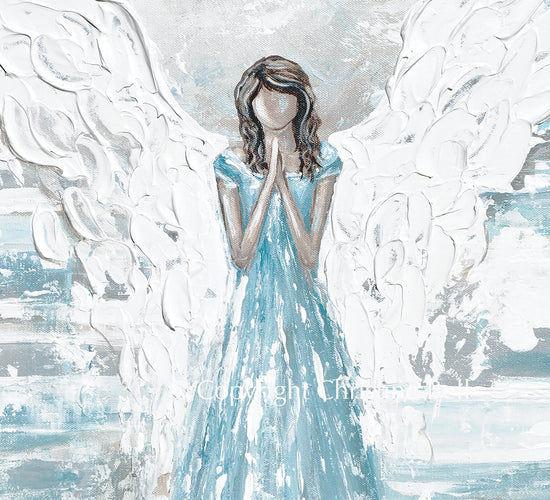 "In My Prayers" GICLEE PRINT Angel Painting