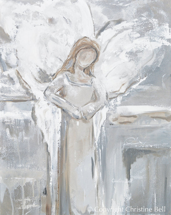 "Protected in My Love" GICLEE PRINT ANGEL PAINTING