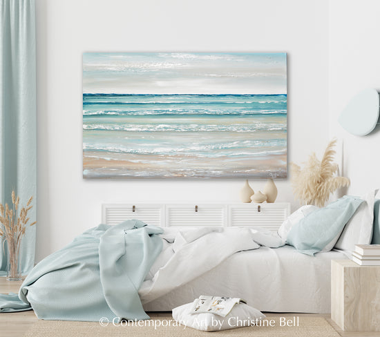"Seaside Memories" ORIGINAL Textured Seascape Painting