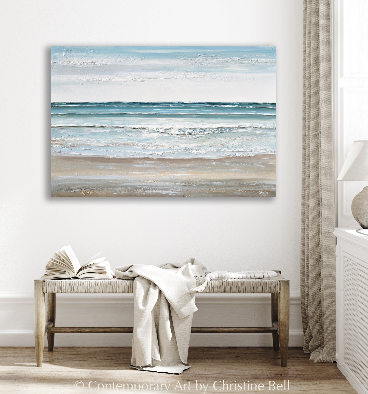 "Drawn to the Sea" ORIGINAL Textured Seascape Painting