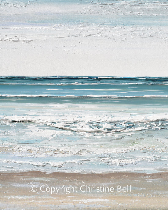 "Drawn to the Sea" ORIGINAL Textured Seascape Painting