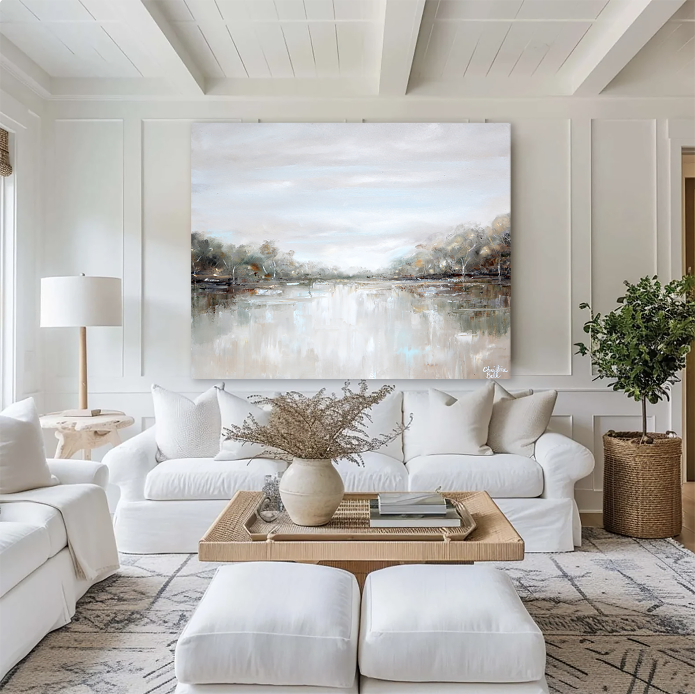 Original Abstract Landscape Paintings Textured Fine Art Home Wall