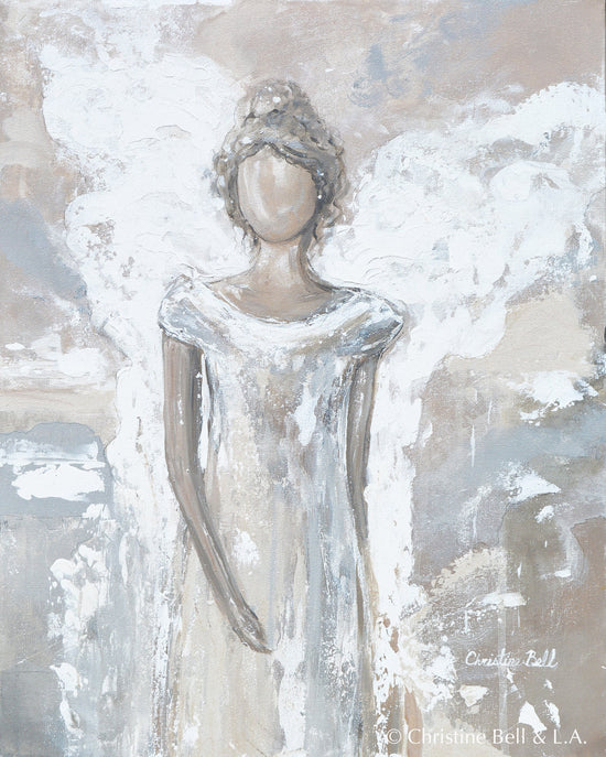 "Angel of Healing" Angel Painting Giclee Canvas Print