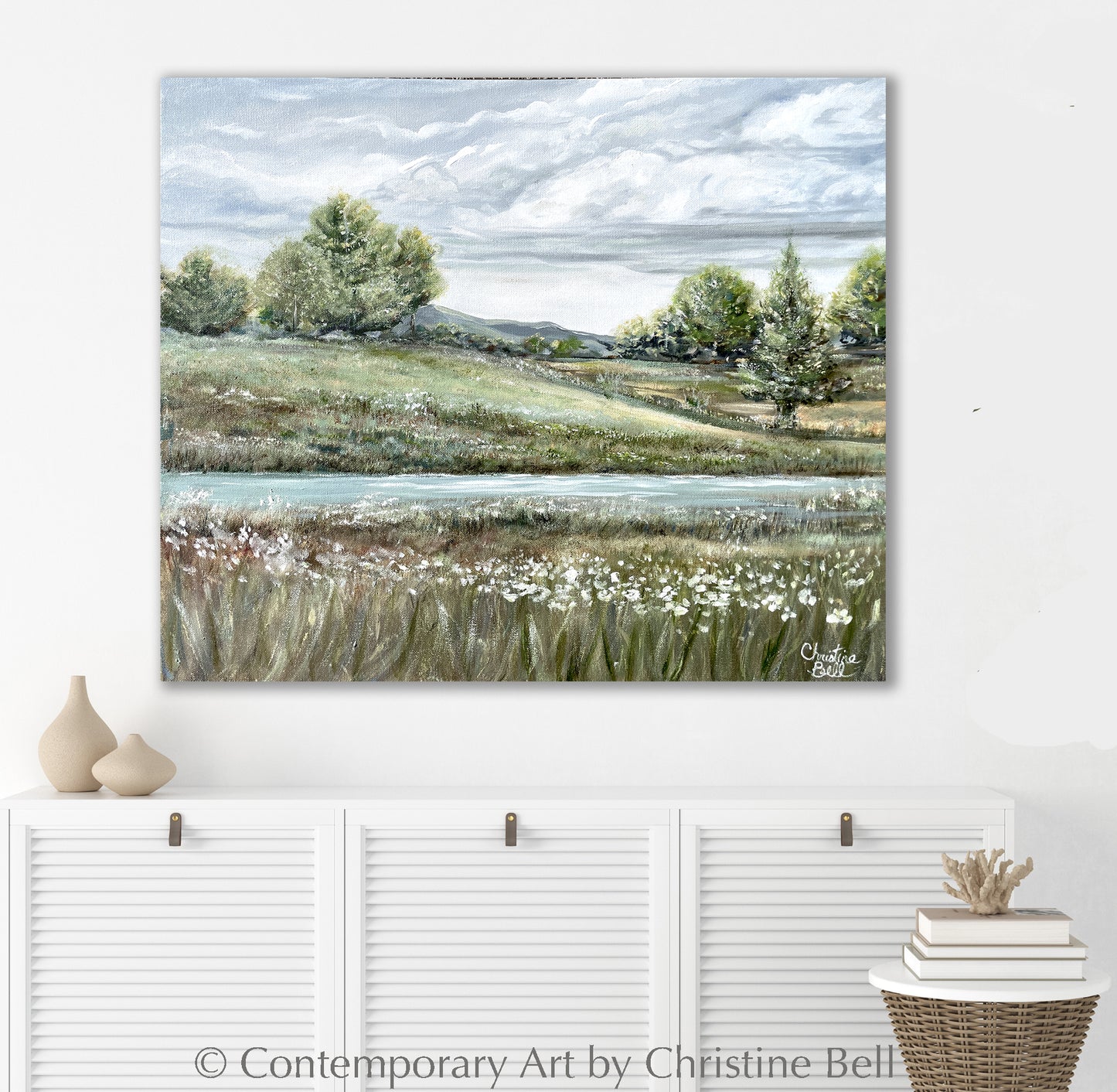 Load image into Gallery viewer, &amp;quot;Tranquillity Awaits&amp;quot; ORIGINAL Landscape Oil Painting 24x20&amp;quot;
