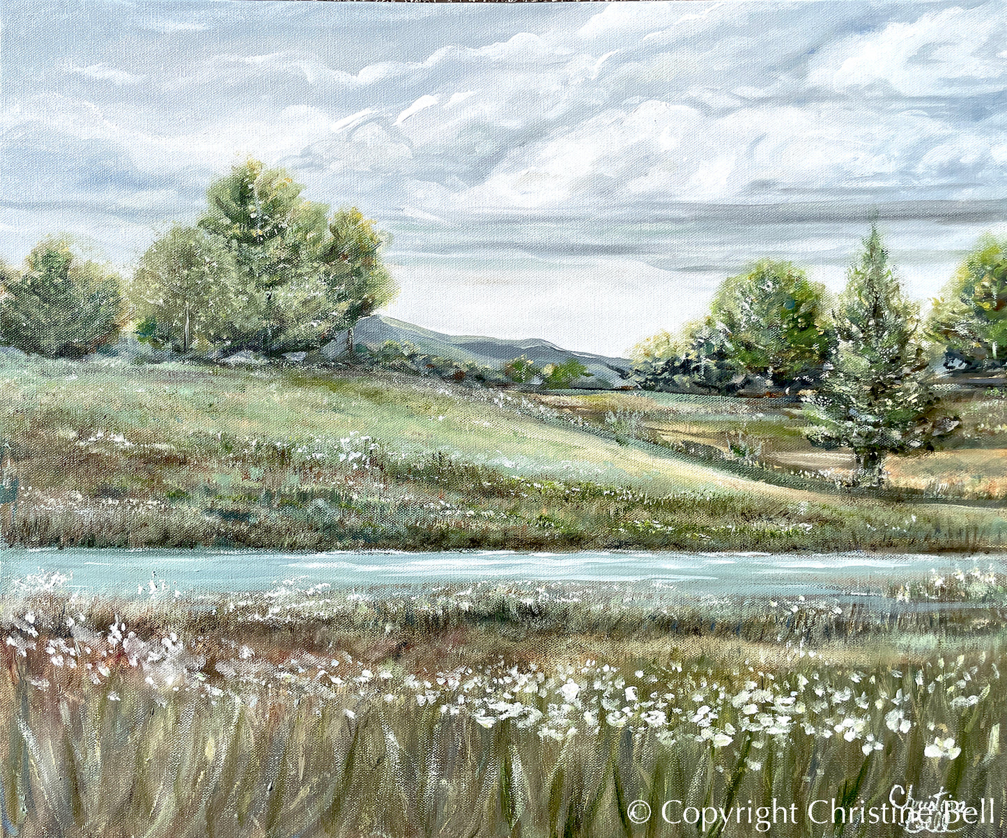 "Tranquillity Awaits" ORIGINAL Landscape Oil Painting 24x20"