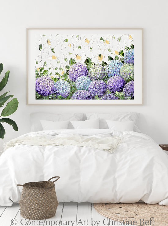 "My Hydrangea Garden" GICLEE PRINT Art Hydrangea Painting Floral Flowers