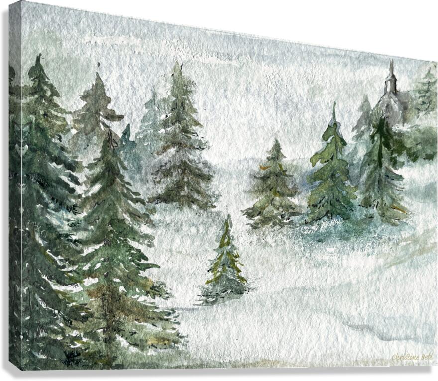 "Misty Forest I" GICLÉE PRINT Pine Trees Landscape