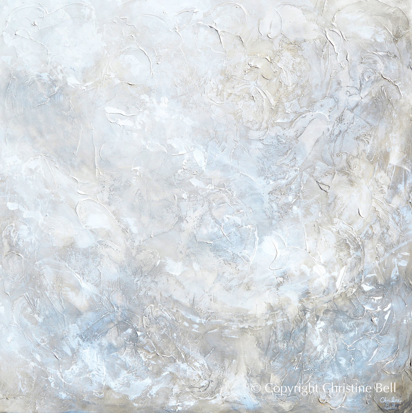 "Silhouette" GICLEE PRINT Coastal Abstract Painting, Neutral, Grey, White, Taupe, Cream, Stone