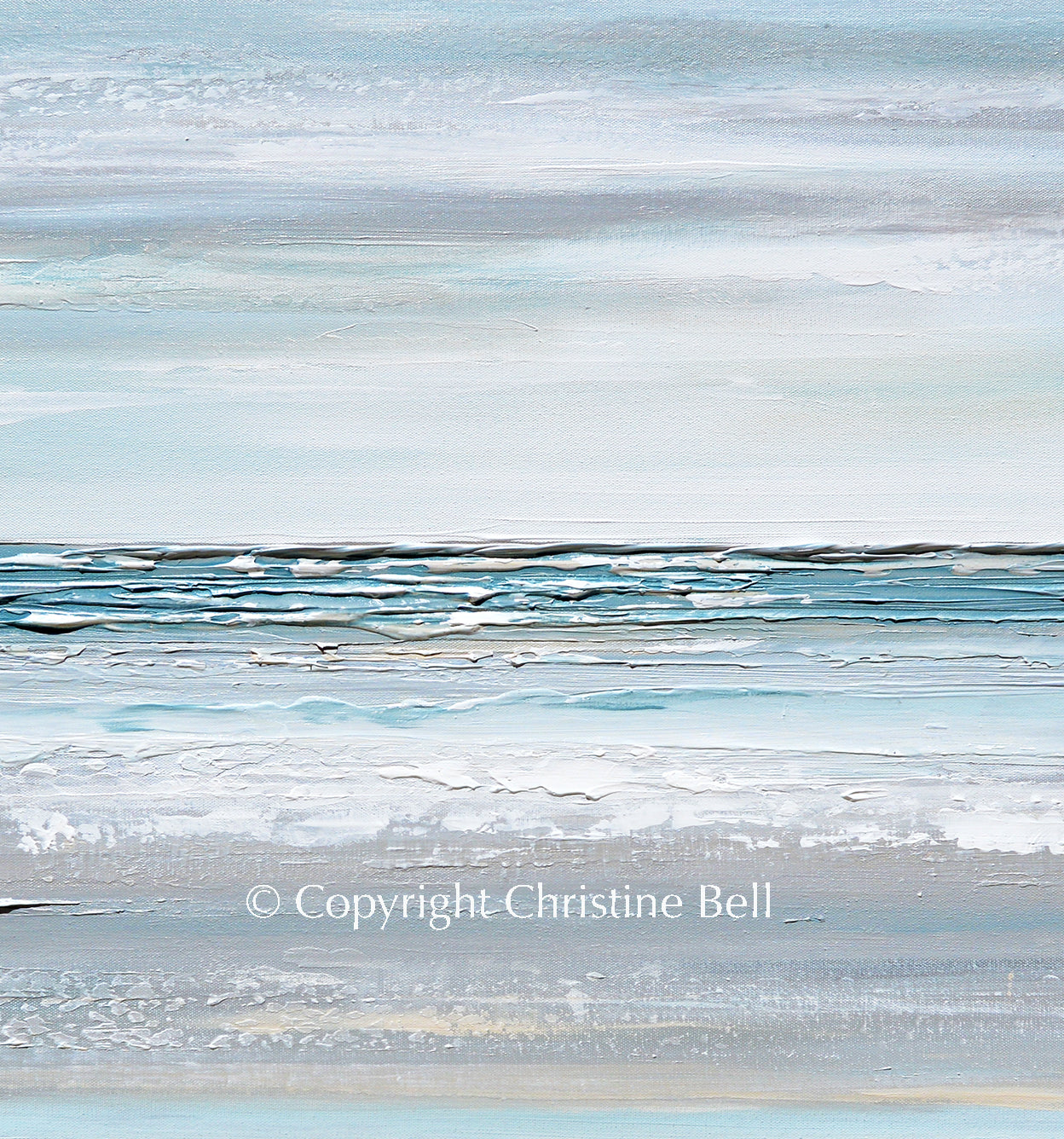 "A Breath of Fresh Air" Giclee Print Coastal Abstract Painting