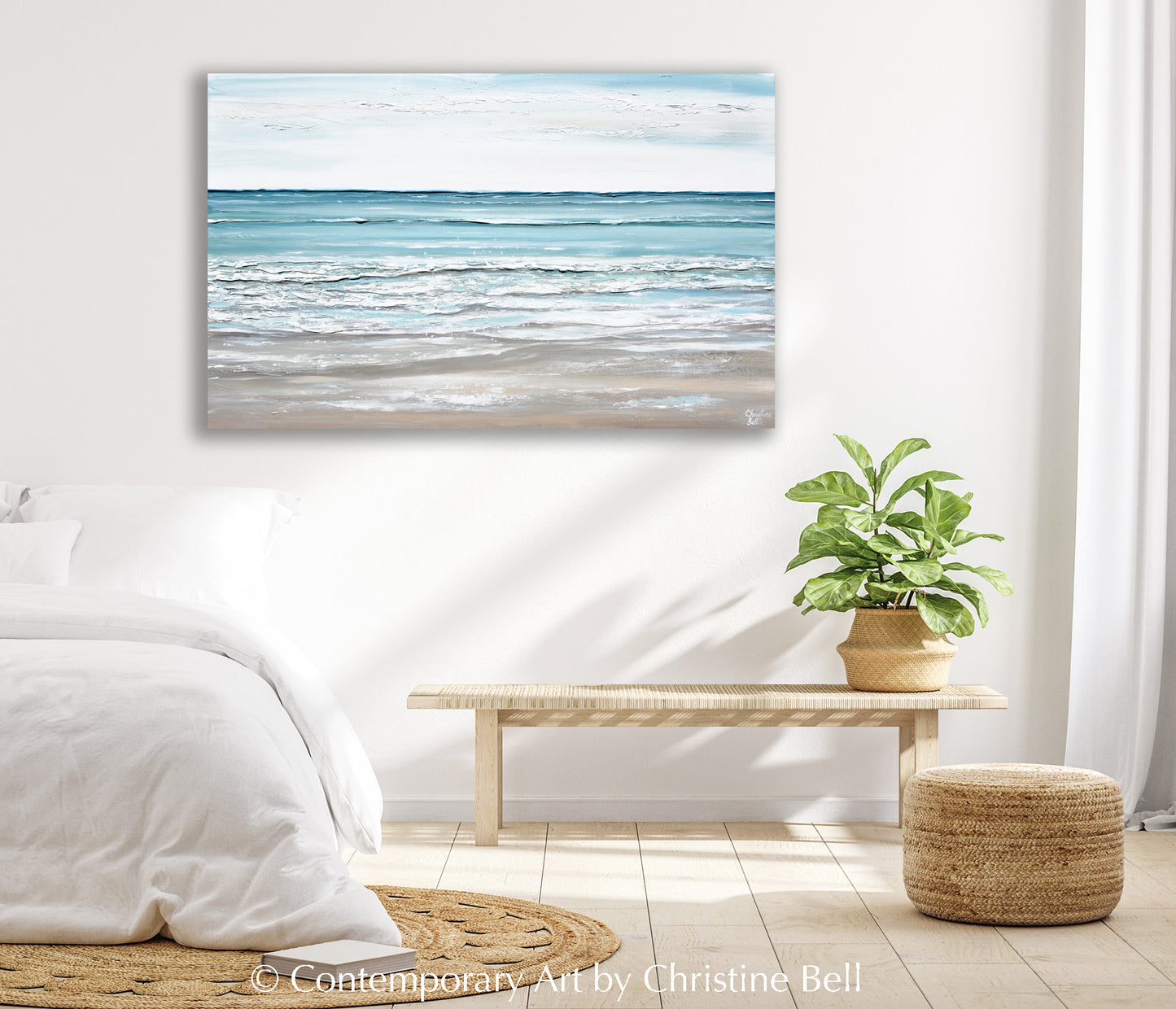 "A Beach Escape" ORIGINAL Textured Seascape Painting