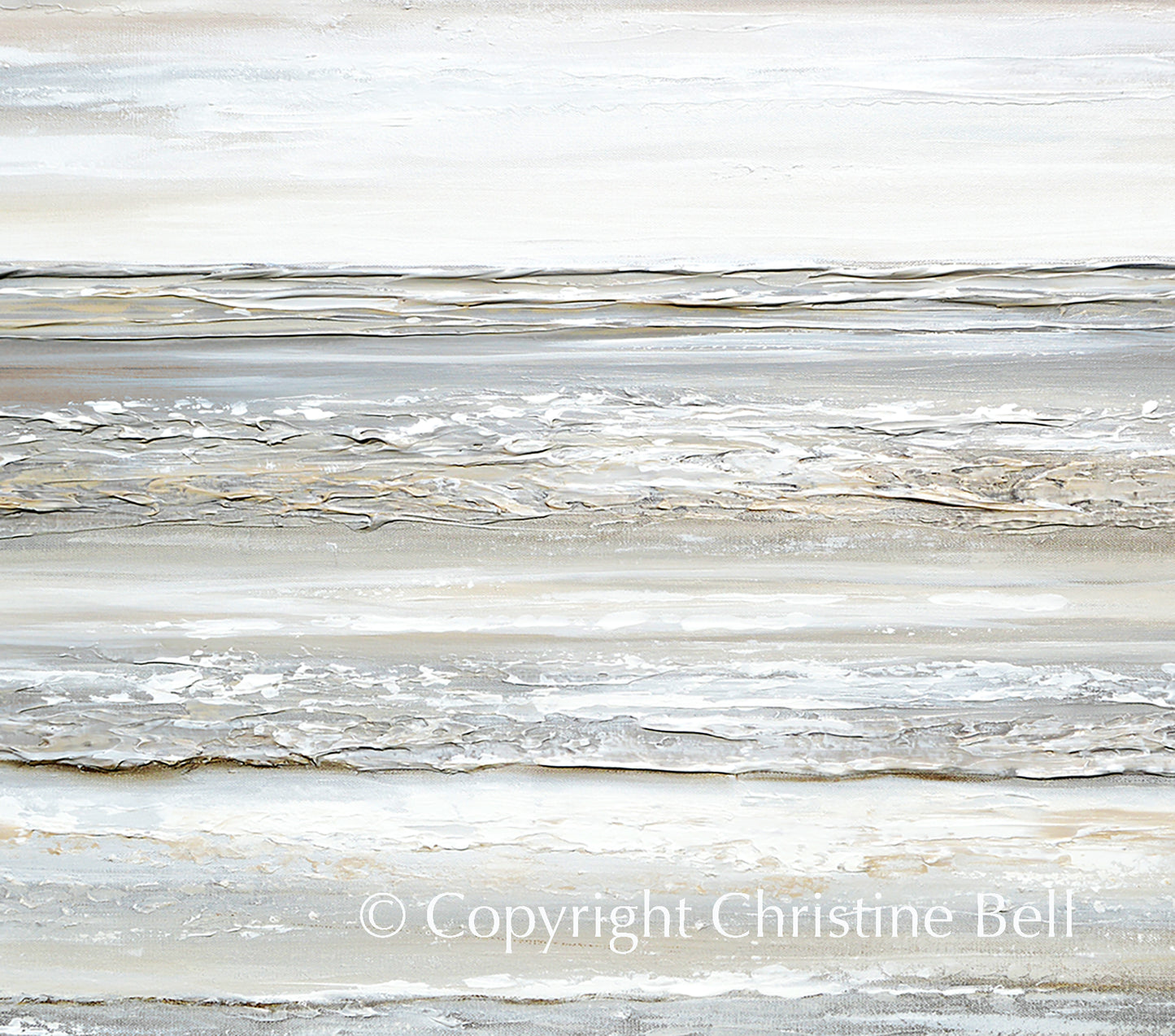 ORIGINAL Textured Abstract Painting Neutral Minimalist Coastal Art ...