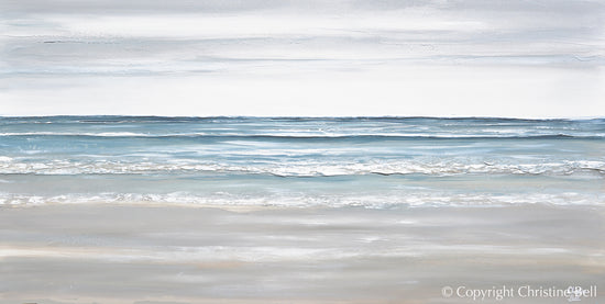 "Symphony of the Sea" ORIGINAL Textured Seascape Painting XL 60x30"