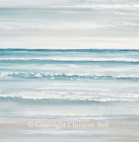 Load image into Gallery viewer, &amp;quot;A Place of Solitude&amp;quot; ORIGINAL Textured Seascape Painting 40x30&amp;quot;
