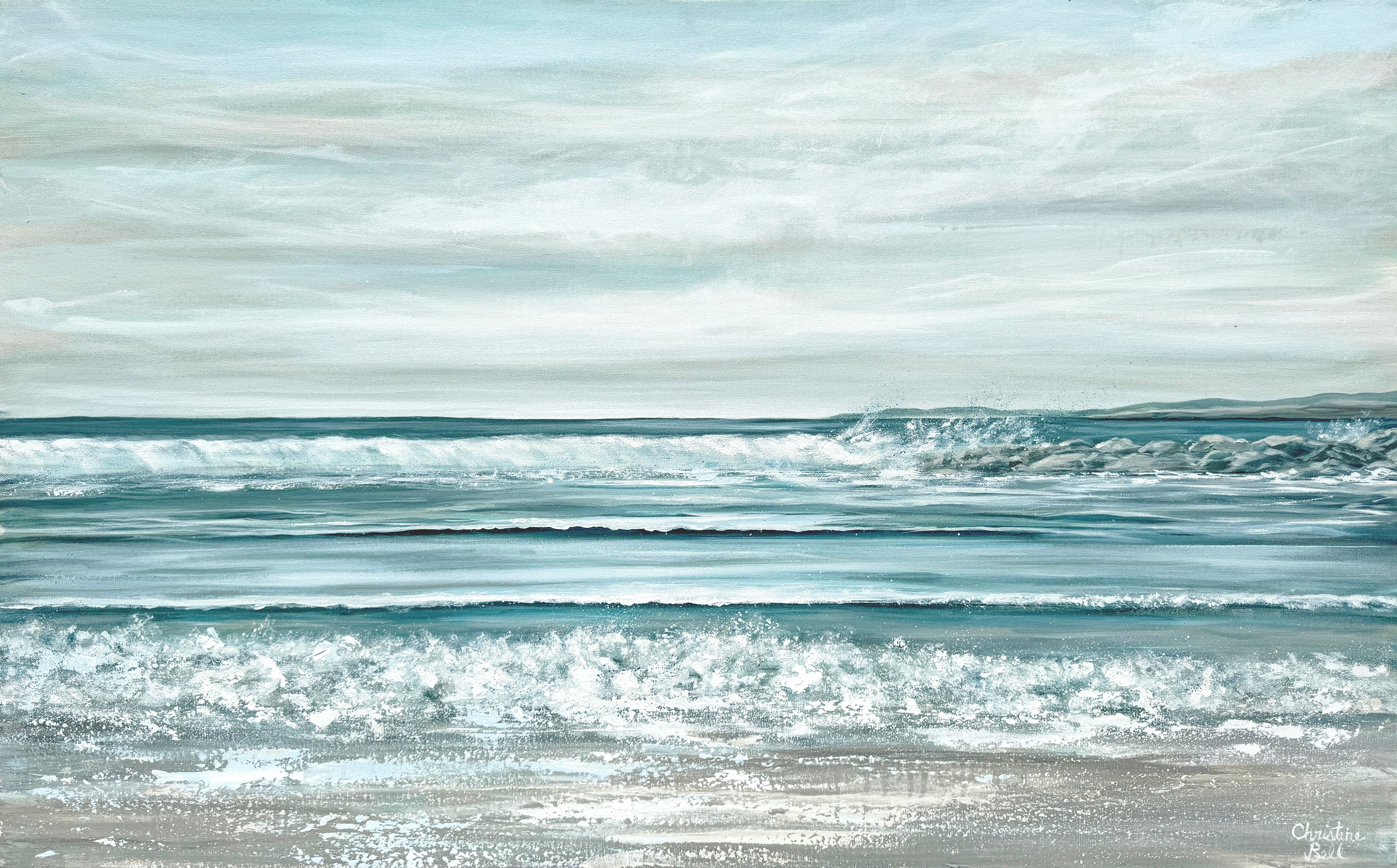 Coastal Abstract Prints – Contemporary Art by Christine