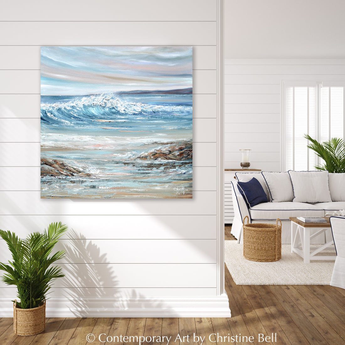 Coastal Painting Collection - Contemporary Abstract Paintings Wall Art ...