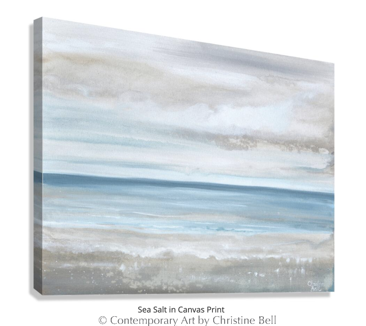 Load image into Gallery viewer, &amp;quot;Sea Salt&amp;quot; GICLÉE PRINT, Coastal Abstract Seascape Painting
