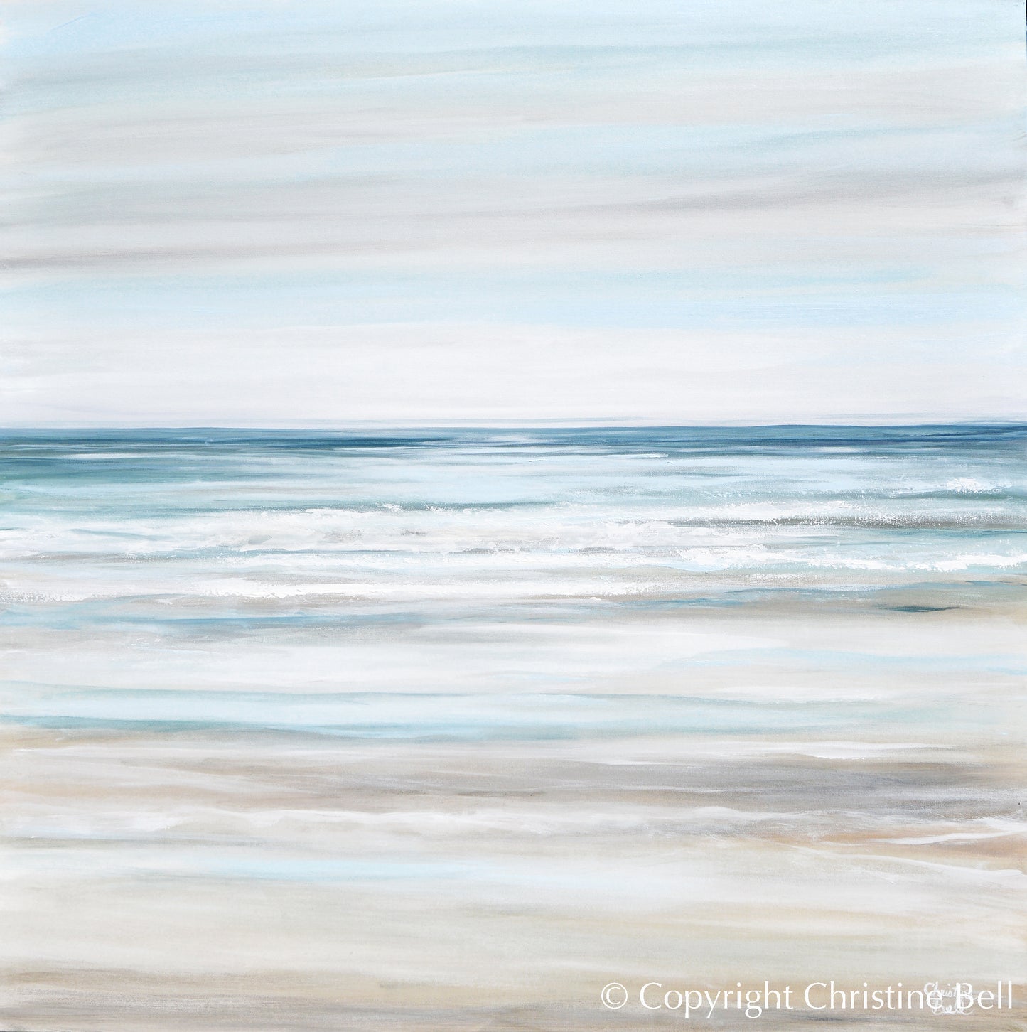 Beach Abstract Best Sellers- Coastal Abstract Paintings Canvas Prints – Contemporary ...
