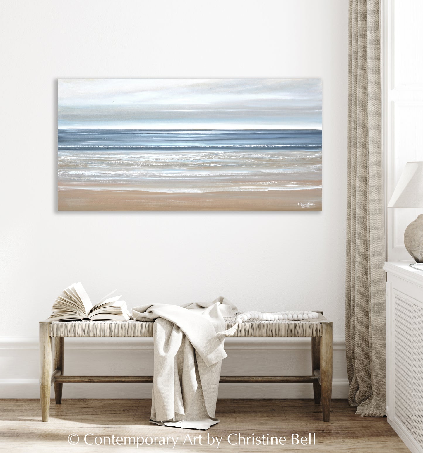 "Morning Tide II" GICLÉE PRINT, Modern Coastal Abstract Ocean Seascape Painting