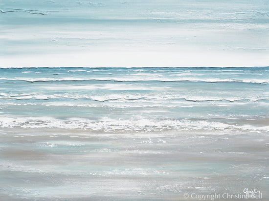 Load image into Gallery viewer, &amp;quot;Staying Afloat&amp;quot; ORIGINAL Textured Seascape Painting 40x30&amp;quot;
