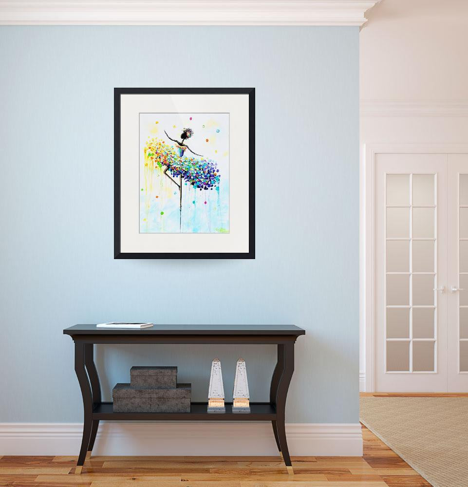 Load image into Gallery viewer, GICLEE PRINT Art Abstract Dancer Painting Colorful CANVAS Prints Dance Wall Decor Sizes to 60&amp;quot; - Christine Krainock Art - Contemporary Art by Christine - 4
