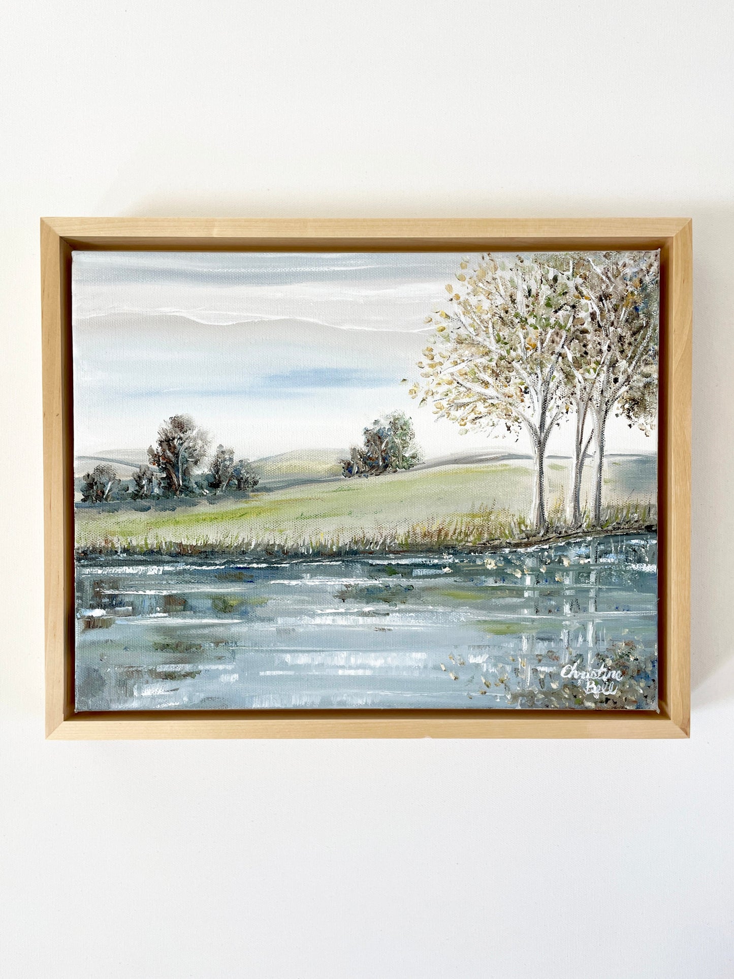 Load image into Gallery viewer, &amp;quot;A Moments Reflection&amp;quot; ORIGINAL Landscape Painting
