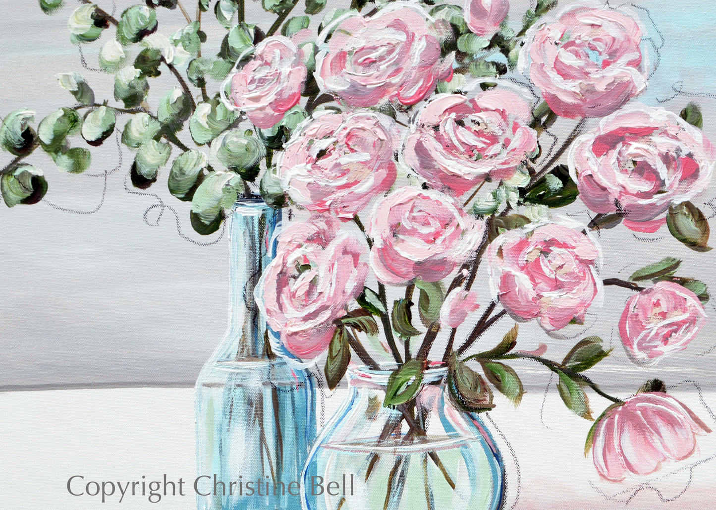 Pink Rose Painting