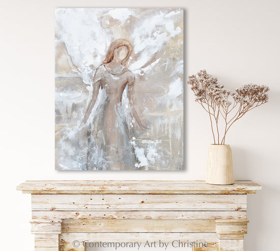 Load image into Gallery viewer, &amp;quot;Guiding Your Way&amp;quot; ORIGINAL ANGEL PAINTING

