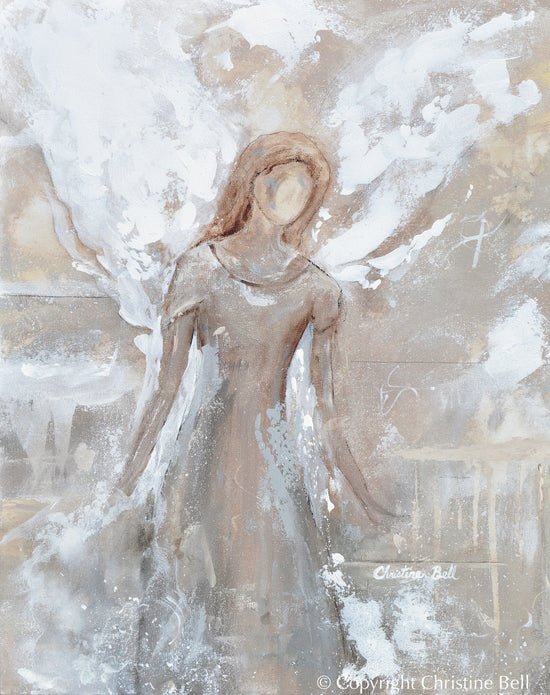 "Guiding Your Way" ORIGINAL ANGEL PAINTING