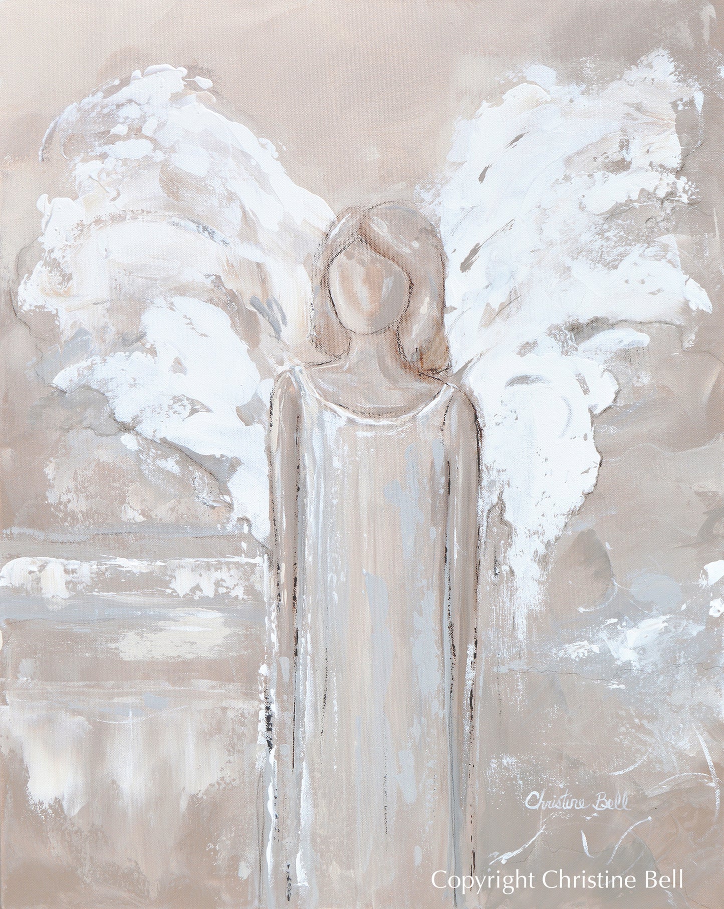"Let Me Guide You" ORIGINAL ANGEL PAINTING
