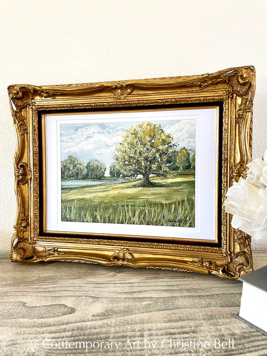 Load image into Gallery viewer, &amp;quot;Our Special Place&amp;quot; FRAMED ORIGINAL Landscape Painting, ANTIQUE Gold Gilt Frame
