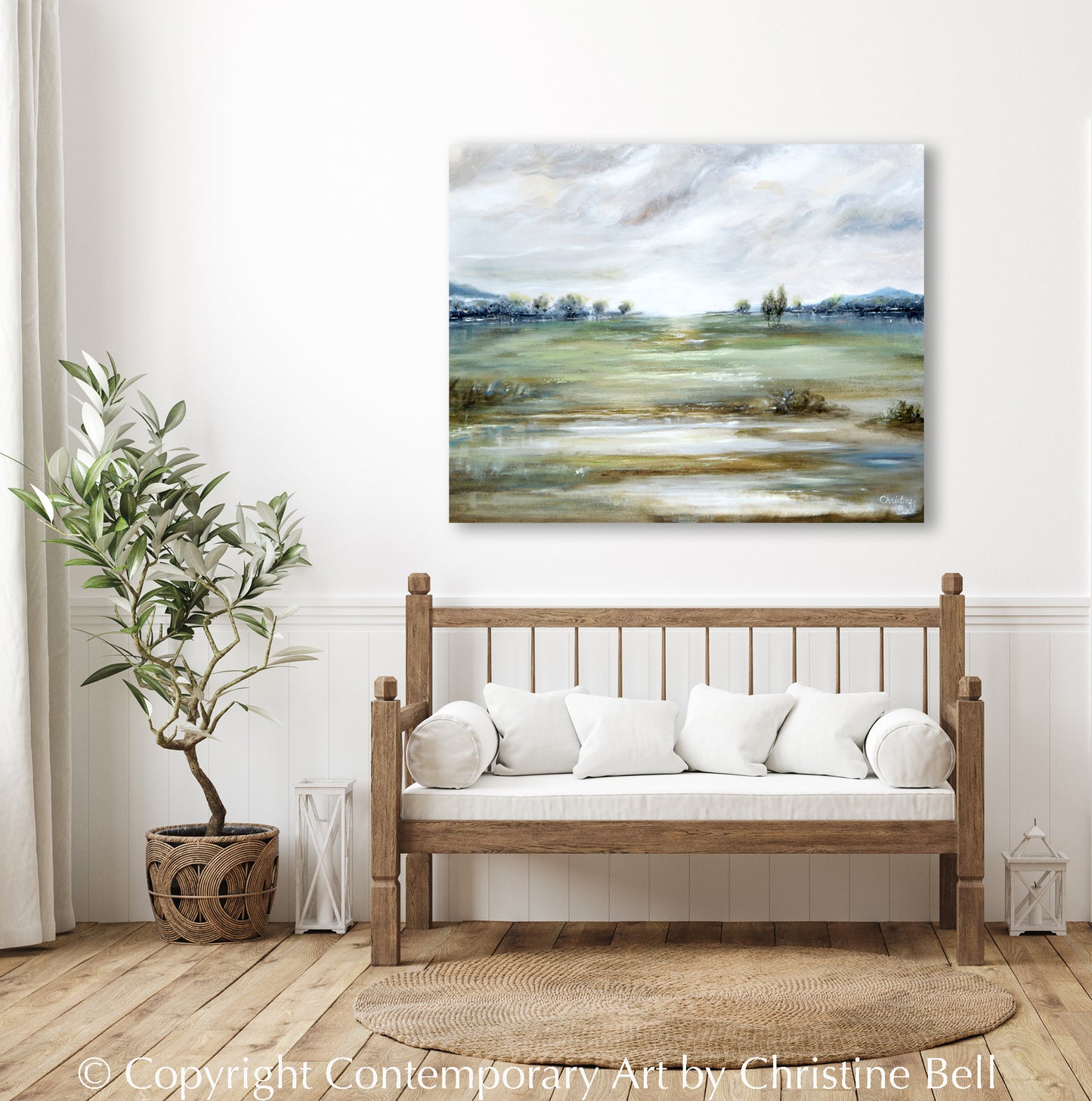 Load image into Gallery viewer, &amp;quot;The Light We Seek&amp;quot; ORIGINAL OIL PAINTING, Modern Impressionist Landscape
