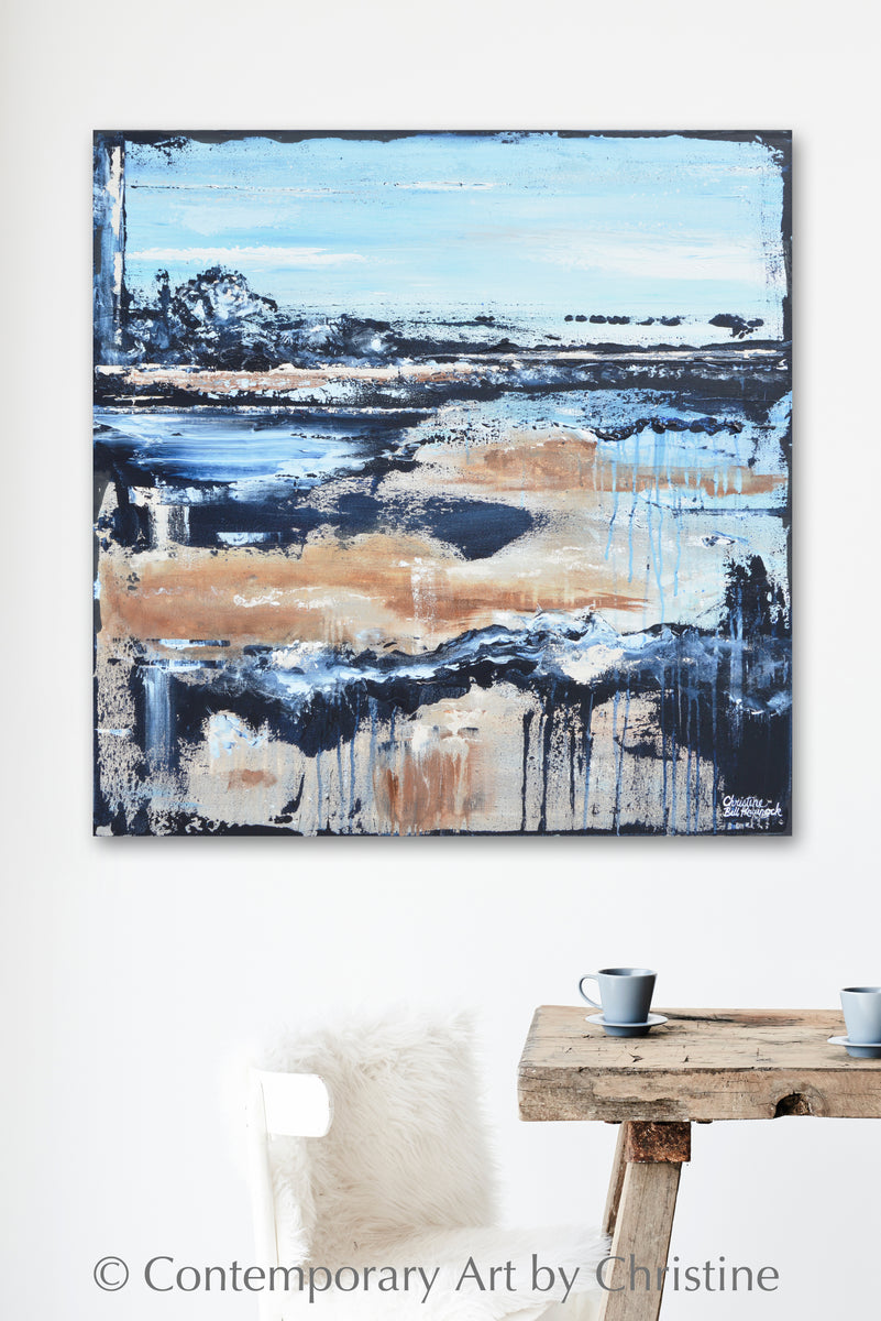 Rustic Abstract Photography Rustic Drawings Art Forest At Dusk Painting Framed Canvas Print Long