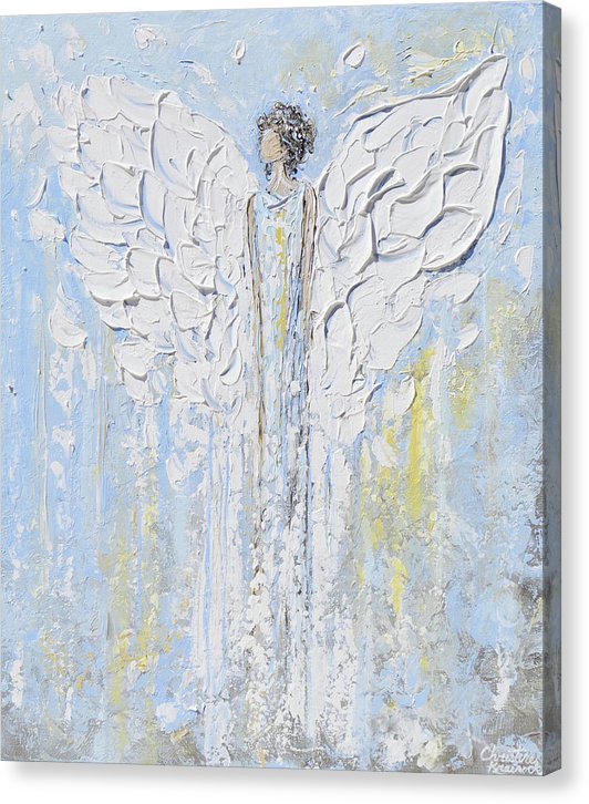 Giclee Print Angel Painting Angel Beside You - Canvas Print
