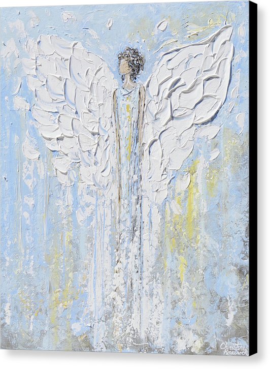 Load image into Gallery viewer, Giclee Print Angel Painting Angel Beside You - Canvas Print

