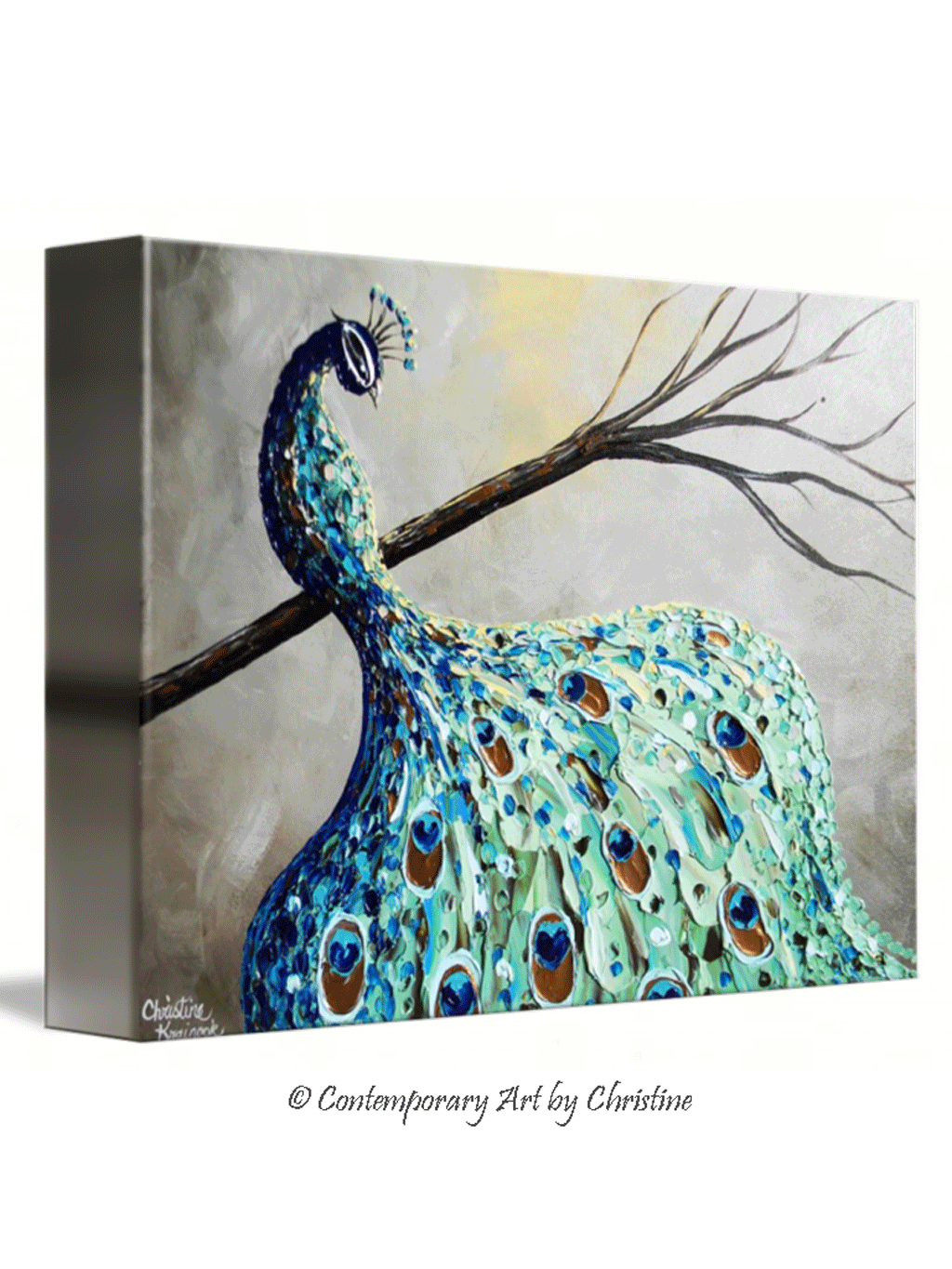 Abstract Peacock Wall Art abstract-peacock-wall-art