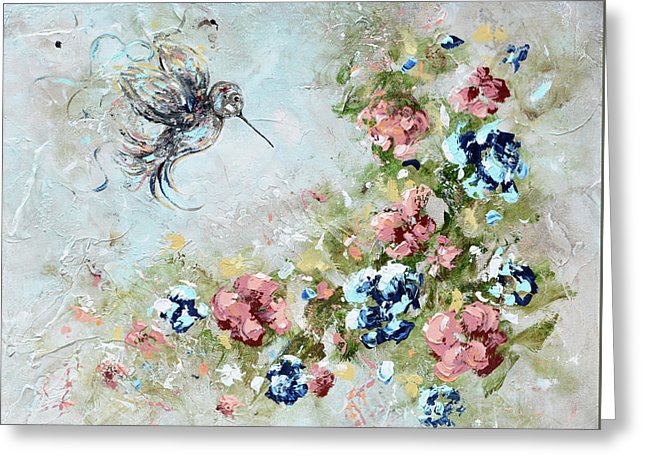 Load image into Gallery viewer, Hummingbird Bringing Light And Love - Greeting Card
