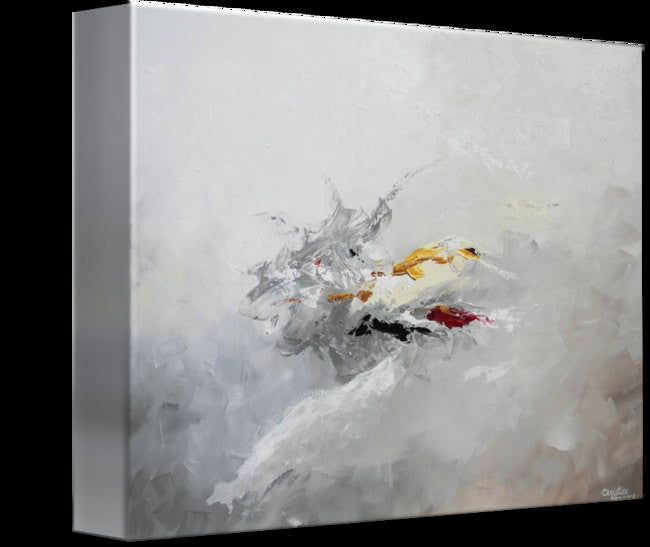 Load image into Gallery viewer, GICLEE PRINT Grey Gold Abstract Painting Modern Coastal Wall Art Canvas Prints White Grey Urban - Christine Krainock Art - Contemporary Art by Christine - 6
