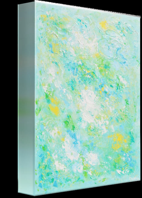 Load image into Gallery viewer, GICLEE PRINT Art Aqua Blue Abstract Painting Modern Coastal Beach Canvas Prints Tourquoise - Christine Krainock Art - Contemporary Art by Christine - 4
