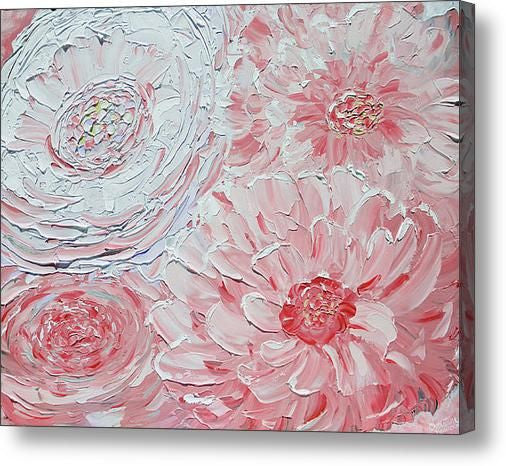 GICLEE PRINT Art Abstract Pink Peony Painting Peonies Flowers Lavender White Floral Canvas Prints - Christine Krainock Art - Contemporary Art by Christine - 3